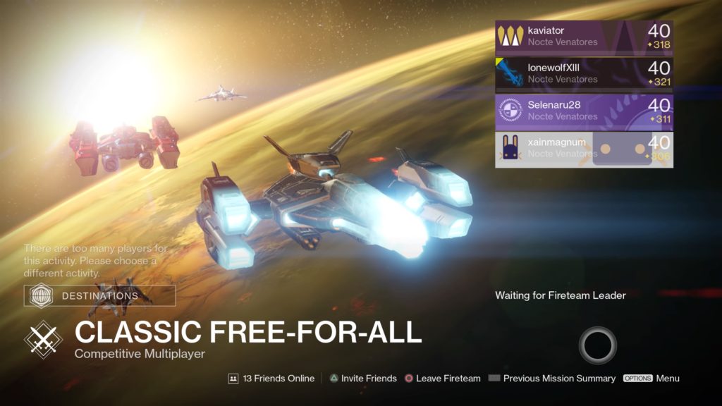 No free-for-all with more than 2 of your friends.